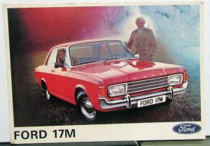 1975 1976 Ford 17M German Post Card Used Original
