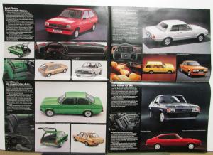 1977 Ford Line German Text Sales Brochure Poster Original