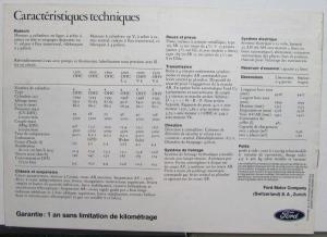 1977 Ford Taunus German French Text Sales Brochure Original