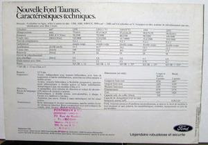 1977 Ford Taunus German French Text Sales Brochure Orig