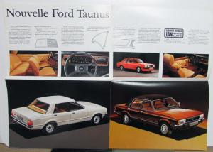 1977 Ford Taunus German French Text Sales Brochure Poster Original