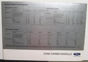 1979 Ford Line German Text Sales Brochure Original