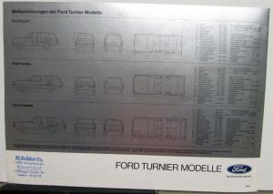 1980 Ford Line German Text Sales Brochure Original