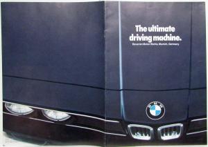 1979 BMW Ultimate Driving Machine Sales Brochure 320i 528i 633CSi 733i