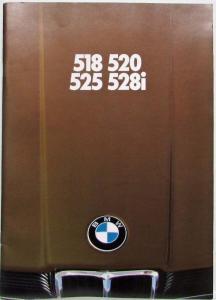 1979 BMW 5-Series Prestige Sales Brochure - 518 520 525 528i - Dutch Text