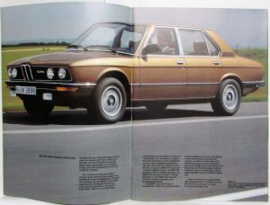 1979 BMW 5-Series Prestige Sales Brochure - 518 520 525 528i - Dutch Text