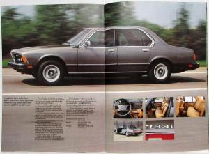 1979 BMW Ultimate Driving Machine Sales Brochure 320i 528i 733i 633CSi