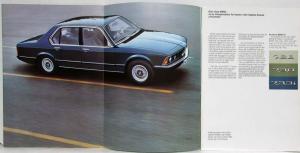 1979 BMW 728 730 733i Prestige Sales Brochure with Price Sheet - Danish Text