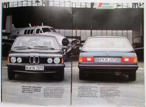 1979 BMW 728 730 733i Prestige Sales Brochure with Price Sheet - Danish Text