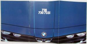 1979 BMW 728 730 733i Prestige Sales Brochure with Price Sheet - Danish Text