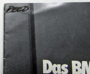 1979 BMW Programm: Es lebe der feine Unterschied Sales Brochure - German Text