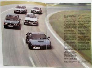 1979 BMW Programm: Es lebe der feine Unterschied Sales Brochure - German Text