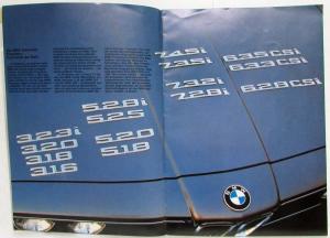 1979 BMW Programm: Es lebe der feine Unterschied Sales Brochure - German Text
