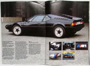 1979 BMW Programm: Es lebe der feine Unterschied Sales Brochure - German Text