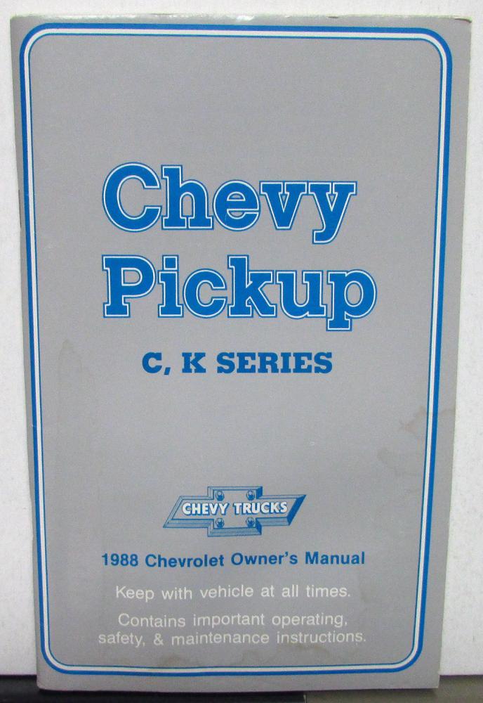 1988 chevy 3500 owners manual