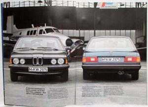 1979 BMW 728 730 733i Prestige Sales Brochure