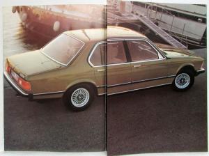 1979 BMW 728 730 733i Prestige Sales Brochure