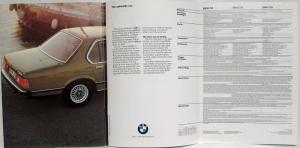 1979 BMW 728 730 733i Prestige Sales Brochure
