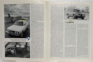 1979 BMW 320i Car and Driver January Reprint Road Test Article