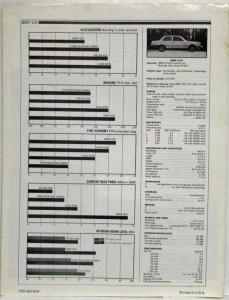 1980 BMW 320i Car and Driver March Reprint Road Test Article