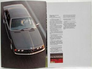 1980 BMW 633 CSi Prestige Sales Brochure