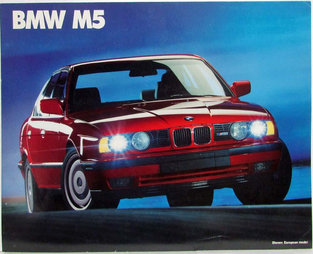 1990 bmw m5 spec sheet