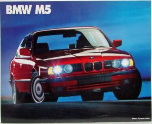 1990 BMW M5 Spec Sheet