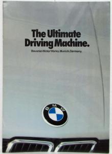 1981 BMW The Ultimate Driving Machine Sales Brochure