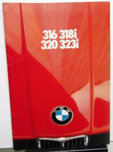 1981 BMW 316 318i 320 323i Sales Brochure