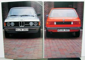 1981 BMW 316 318i 320 323i Sales Brochure