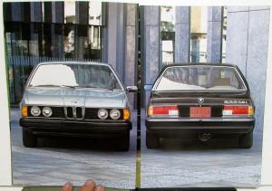 1981 BMW 633 CSi Prestige Sales Brochure