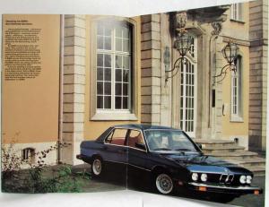 1981 BMW Translating Minimum Energy into Maximum Performance Sales Brochure