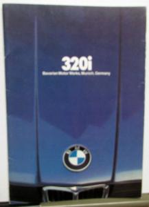 1981 BMW 320i Prestige Sales Brochure