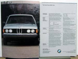 1981 BMW 320i Prestige Sales Brochure