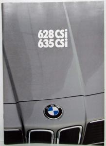 1982 BMW 628CSi 635CSi Prestige Sales Brochure