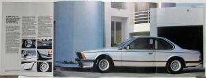 1982 BMW 628CSi 635CSi Prestige Sales Brochure