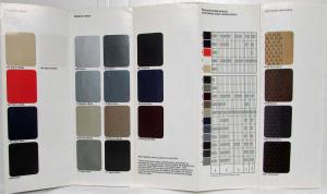 1982 BMW Color and Upholstery Folder - 320i 528e 533i 733i 633CSi