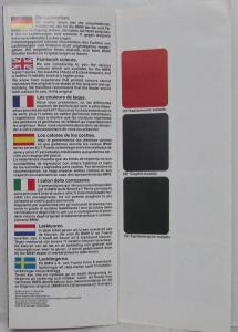 1981 BMW Color and Upholstery - Farben Polster Folder - Multi-language