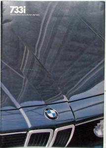 1982 BMW 733i Prestige Sales Brochure