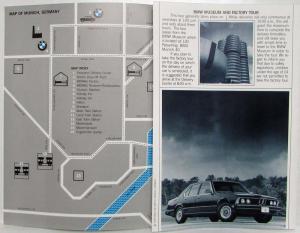 1982 BMW European Delivery Program Information Brochure