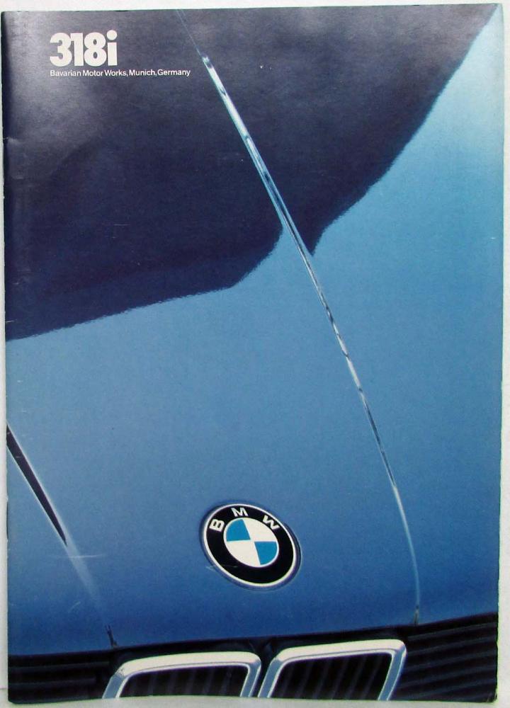 1983 BMW 318i Sales Brochure