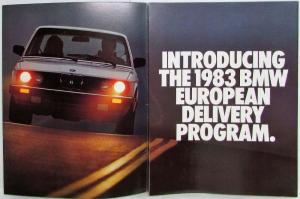 1983 BMW European Delivery Program Information Brochure and Folder