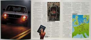 1983 BMW European Delivery Program Information Brochure and Folder