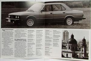 1983 BMW European Delivery Program Information Brochure and Folder