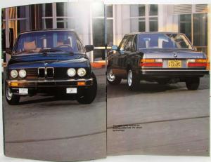 1983 BMW 528e 533i Prestige Sales Brochure