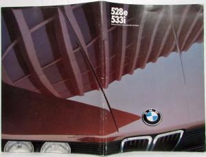 1983 BMW 528e 533i Prestige Sales Brochure