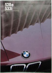 1983 BMW 528e 533i Sales Folder Poster