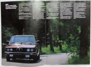 1983 BMW 528e 533i Sales Folder Poster