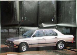 1983 BMW 528e 533i Sales Folder Poster