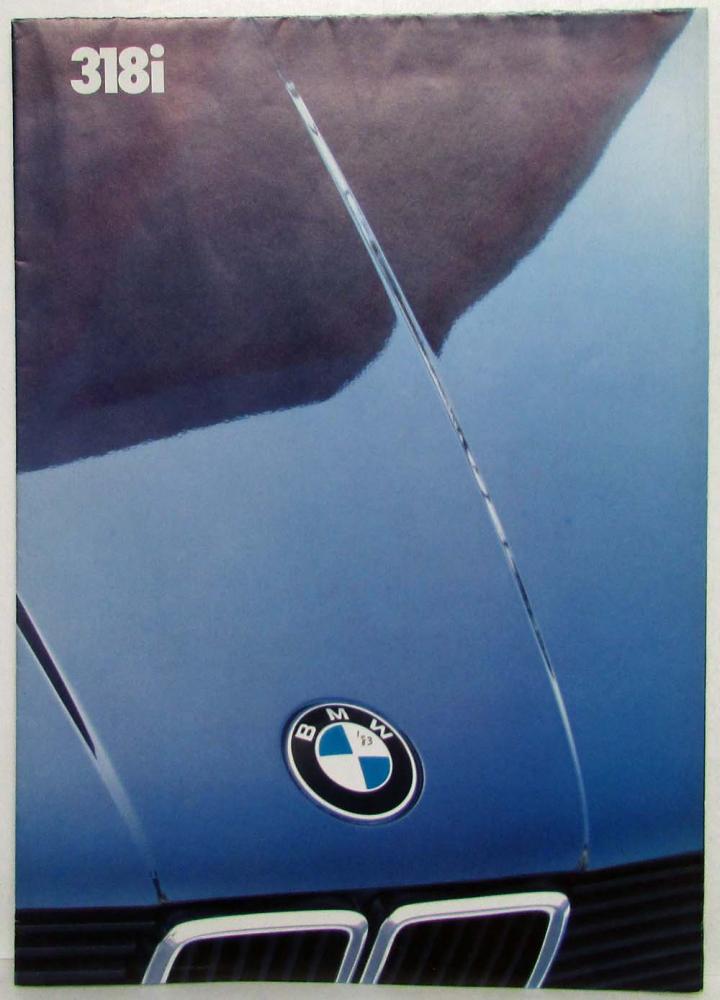 1983 BMW 318i Sales Folder Poster